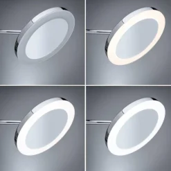 Lusterko kosmetyczne MASUA LED 4W 2700/4000/6500K +wyłącznik IP44 230V czarny matowy / metal (PL71148) - PAULMANN