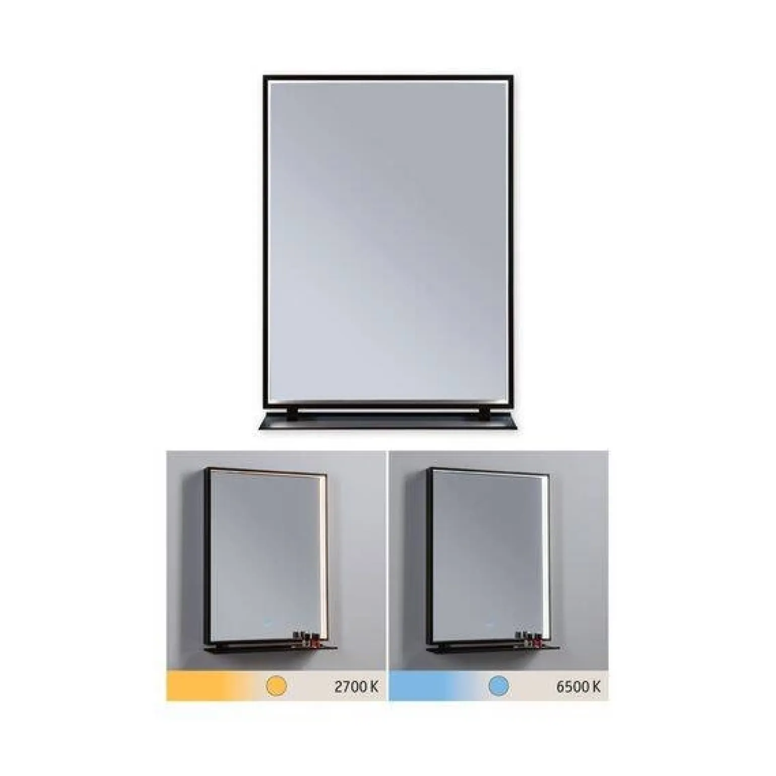 Lustro łazienkowe ścienne MIRO LED DIM IP44 czarny matowy (PL71093) - PAULMANN