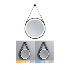 Lustro łazienkowe ścienne MIRO LED DIM IP44 czarny matowy (PL71092) - PAULMANN