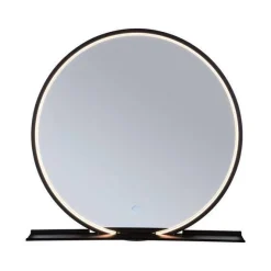 Lustro łazienkowe z półką MIRO LED DIM IP44 czarny Ø 50 (PL71090) - PAULMANN