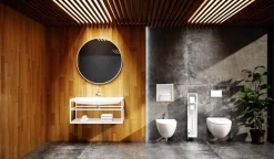 Lustro okrągłe RONDA w ramie - MCJ