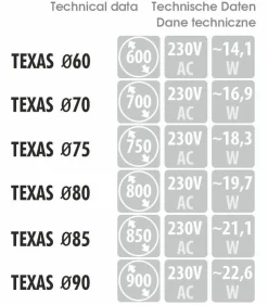 Lustro okrągłe TEXAS w ramie z oświetleniem LED na skórzanym pasku - MCJ
