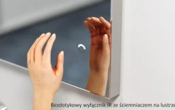 Lustro prostokątne ASTON PLUS w ramie z oświetleniem LED - MCJ