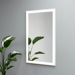 Lustro prostokątne ASTON w ramie z oświetleniem LED - MCJ