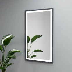 Lustro prostokątne ASTON w ramie z oświetleniem LED - MCJ
