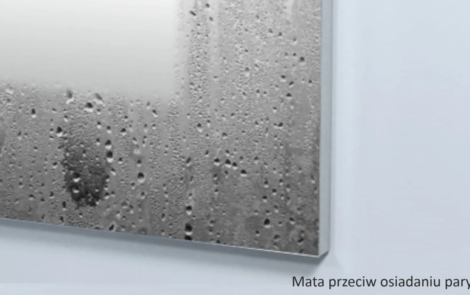 Lustro prostokątne ATLAS PLUS w ramie z oświetleniem LED - MCJ