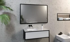 Lustro prostokątne ATLAS w ramie - MCJ