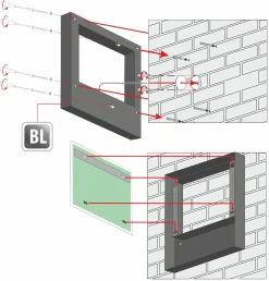 Lustro ZARIA BLACK - MCJ