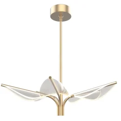 Mała lampa wisząca LED Floriana - Naturalny mosiądz (QN-FLORIANA-P-S-NBR) - Quintiesse