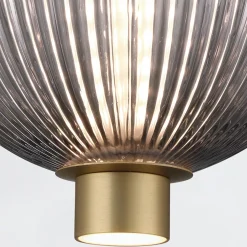 Mała lampa wisząca Palmas - 2 źródła światła - Szczotkowane złoto (QN-PALMAS-2MP-BG) - Quintiesse