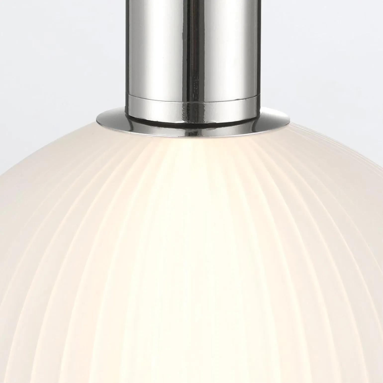 Mała lampa wisząca Palmas - 1 źródło światła - Polerowany nikiel (QN-PALMAS-1MP-PN) - Quintiesse