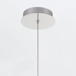 Mała lampa wisząca Palmas - 1 źródło światła - Polerowany nikiel (QN-PALMAS-1MP-PN) - Quintiesse