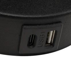 MAJA BLACK KINKIET + USB (10203) - TK Lighting