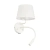 MAJA WHITE KINKIET + USB (10204) - TK Lighting