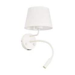 MAJA WHITE KINKIET + USB (10204) - TK Lighting