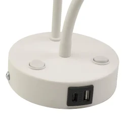 MAJA WHITE KINKIET + USB (10204) - TK Lighting