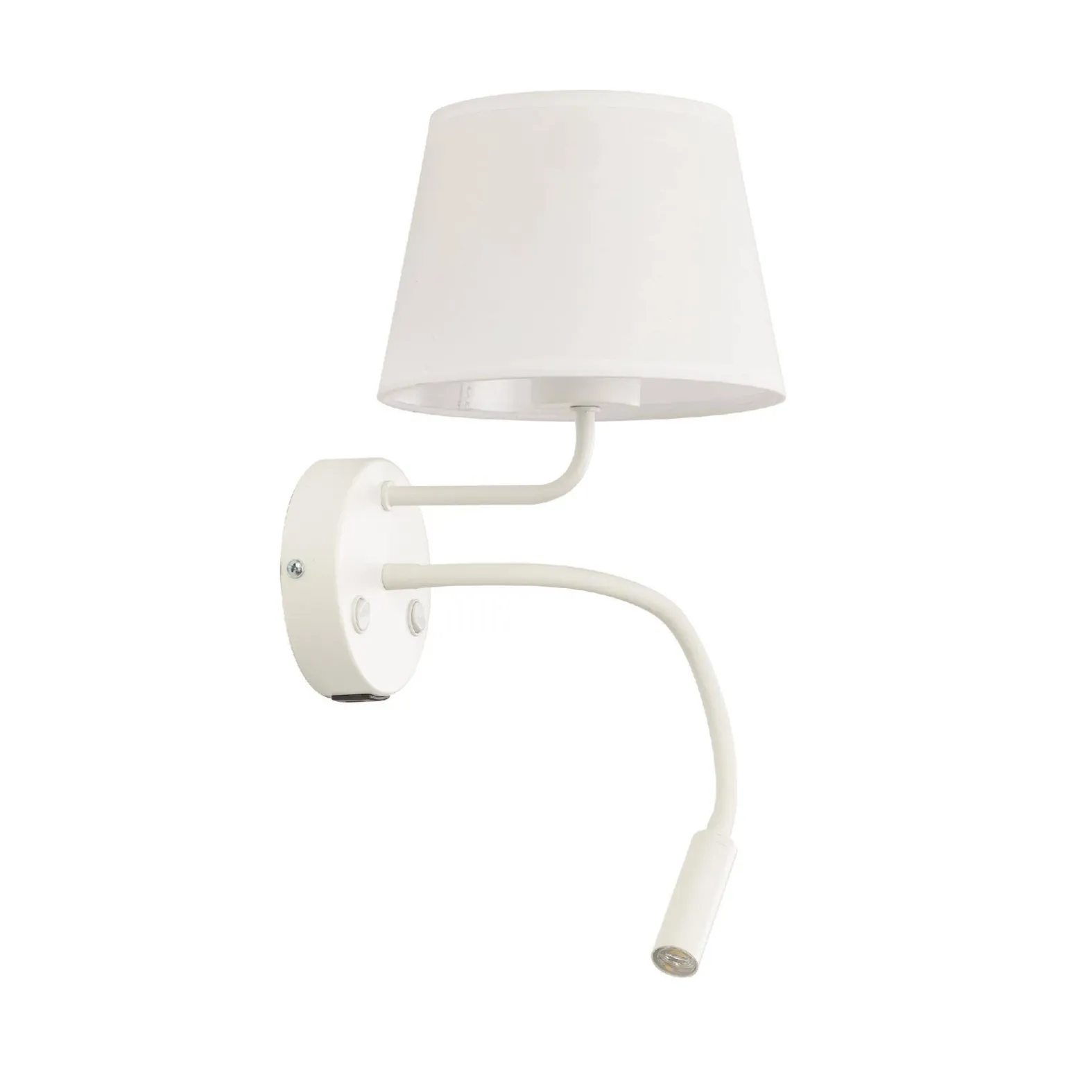 MAJA WHITE KINKIET + USB (10204) - TK Lighting