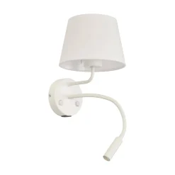 MAJA WHITE KINKIET + USB (10204) - TK Lighting