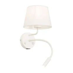 MAJA WHITE KINKIET + USB (10204) - TK Lighting