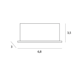MAXLIGHT H0134 OPRAWA WPUSTOWA X-LINE, DO SKOMPLETOWANIA Z TRAFO HT0134