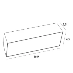 MAXLIGHT H180.07 RAMKA WPUSTOWA MODULAR, DO SKOMPLETOWANIA Z MODUŁEM HM180 I TRAFO HT180