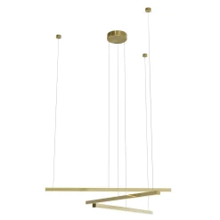 MAXLIGHT P0474D LAMPA WISZĄCA TRIO 3 ZŁOTO SZCZOTKOWANE