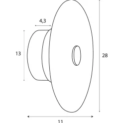 MAXLIGHT W0356 KINKIET PAOLA 1L CLEAR GLASS