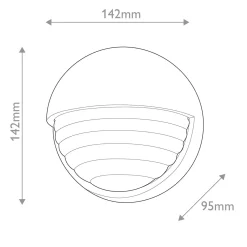 Mały kinkiet LED Palais - Polerowany nikiel (QN-PALAIS-W-S-PN) - Quintiesse