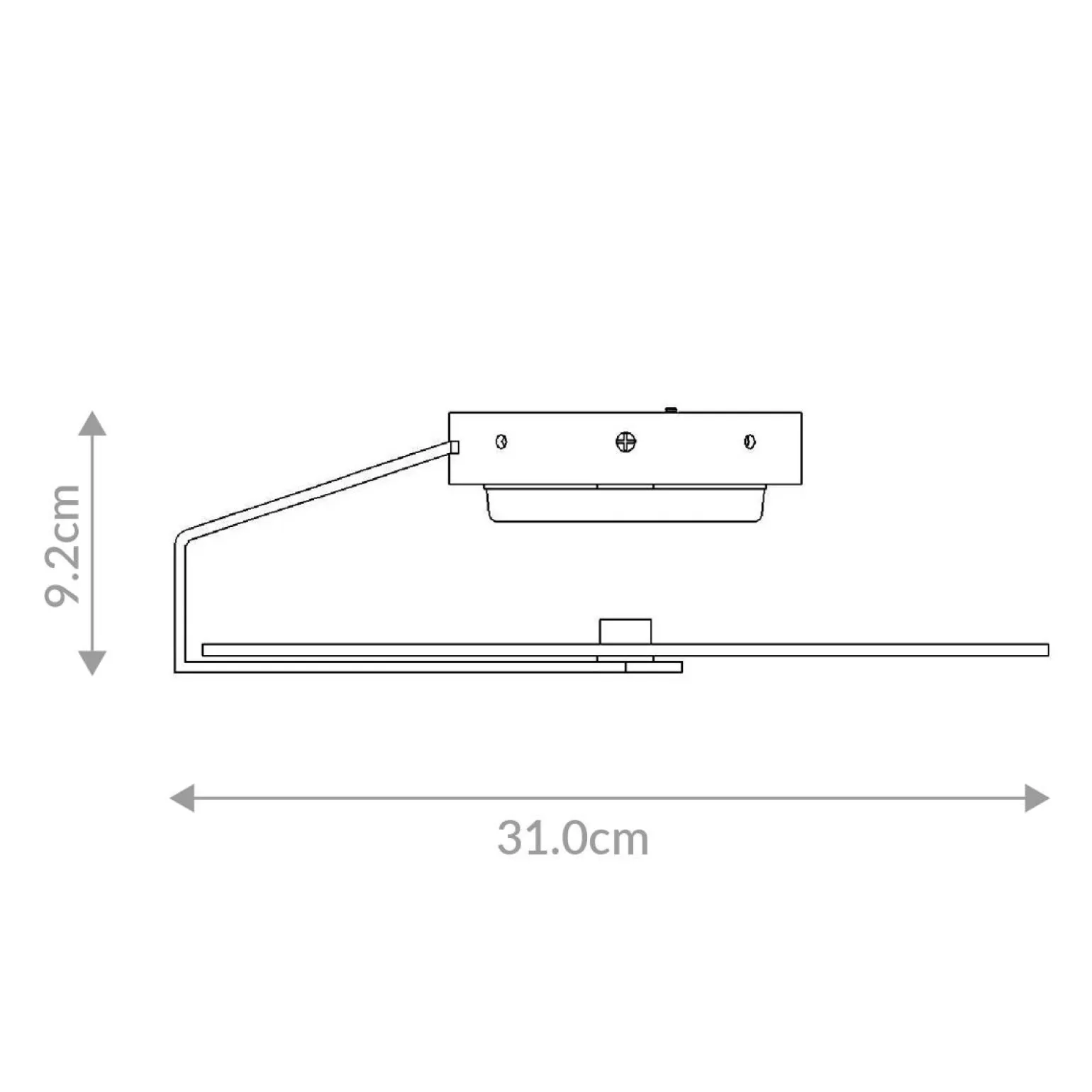 Mały plafon / kinkiet Nuvola - Szczotkowane złoto (QN-NUVOLA-F-S-BG) - Quintiesse
