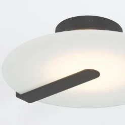 Mały plafon / kinkiet Nuvola - Matowa czerń (QN-NUVOLA-F-S-BK) - Quintiesse