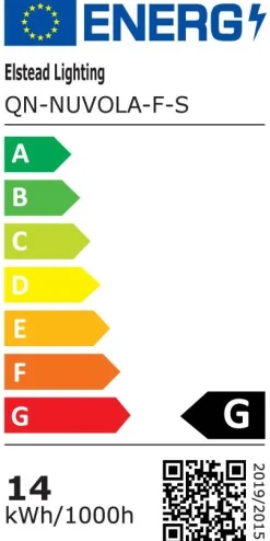 Mały plafon / kinkiet Nuvola - Matowa czerń (QN-NUVOLA-F-S-BK) - Quintiesse