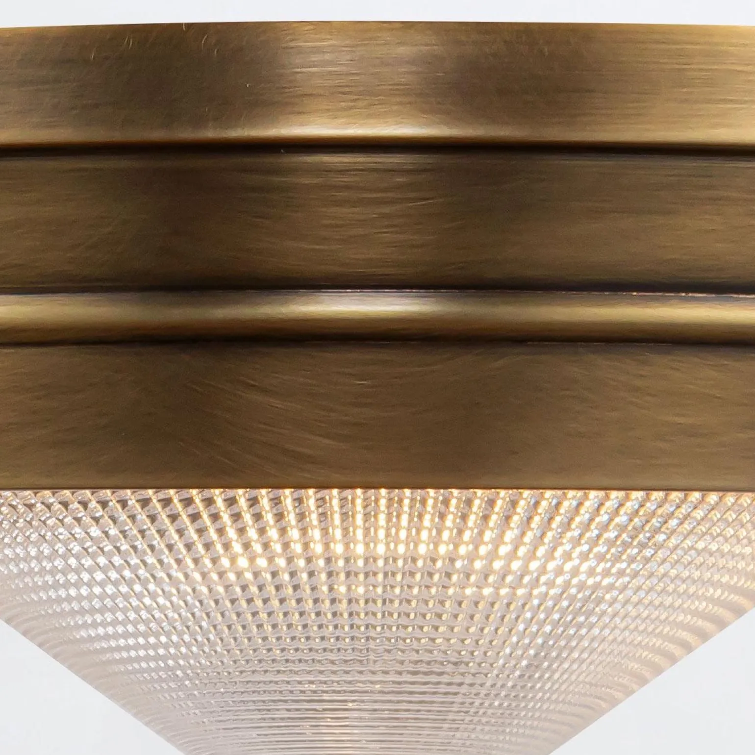 Mały plafon Willard - 1 źródło światła - Vintage mosiądz (QN-WILLARD-F-S-VBS-PG) - Quintiesse