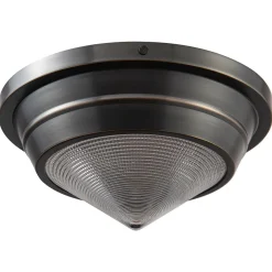 Mały plafon Willard - 1 źródło światła - Miejski brąz (QN-WILLARD-F-S-UBZ-PG) - Quintiesse