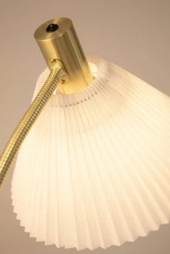 MIRA Floor 1L Brushed Brass/White (108569) Markslojd