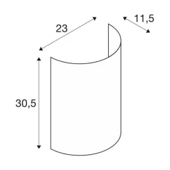 Mix & Match half klosz , FENDA czarna/miedź Mix & Match (1001274) - SLV