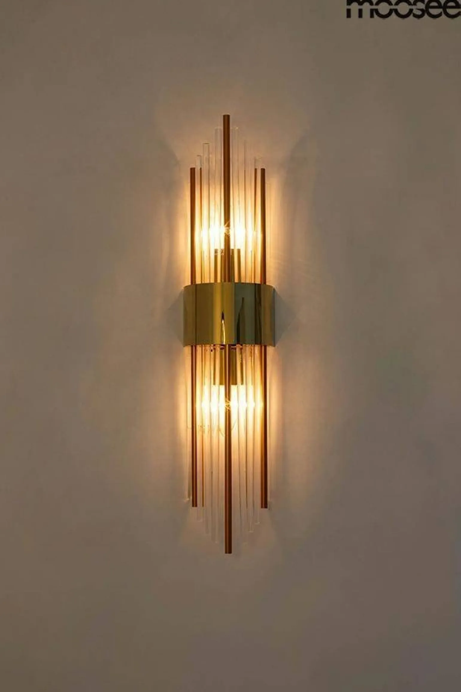MOOSEE lampa ścienna AMANDA złota (MSE010100263) - Moosee