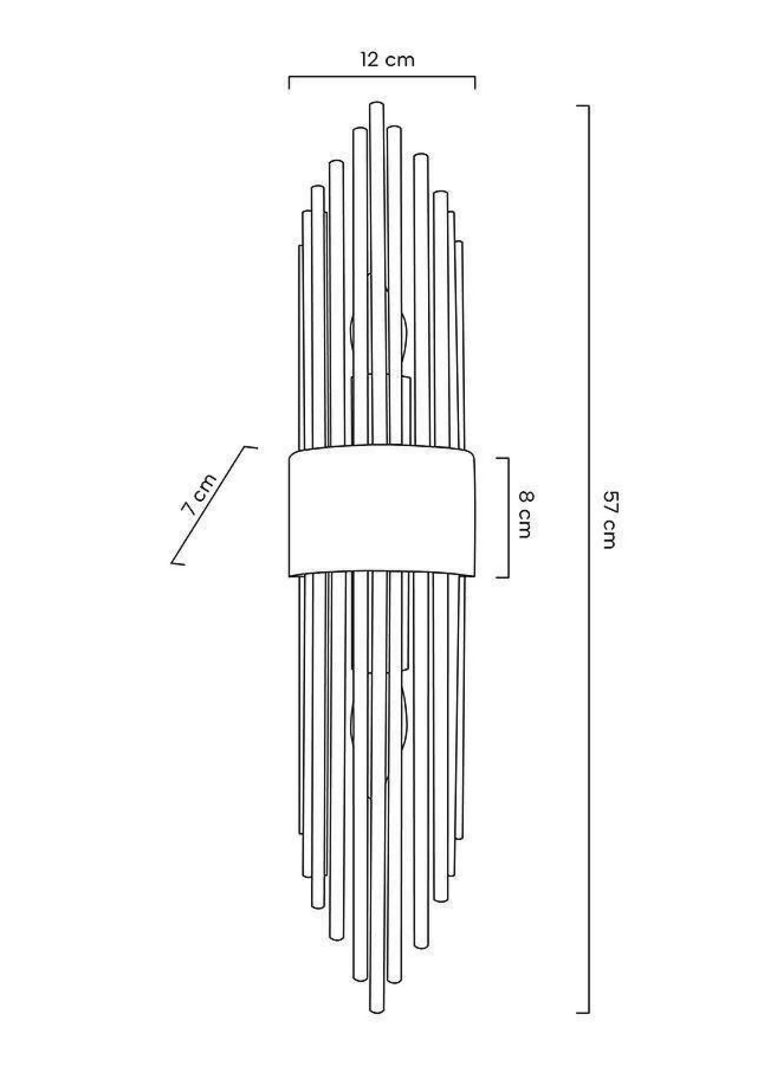 MOOSEE lampa ścienna AMANDA złota (MSE010100263) - Moosee