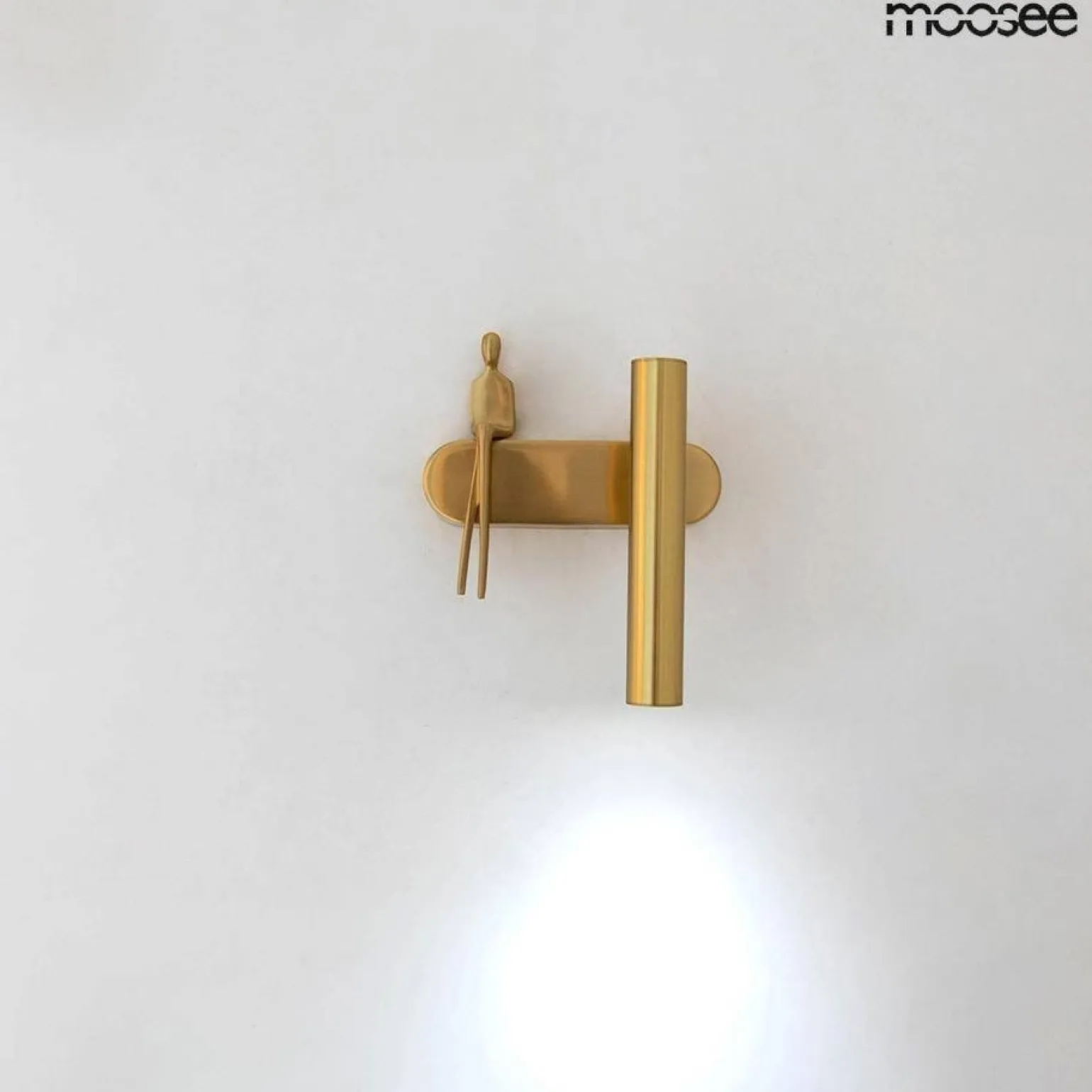 MOOSEE lampa ścienna BOY TUBE R złota (MSE1501100479) - Moosee