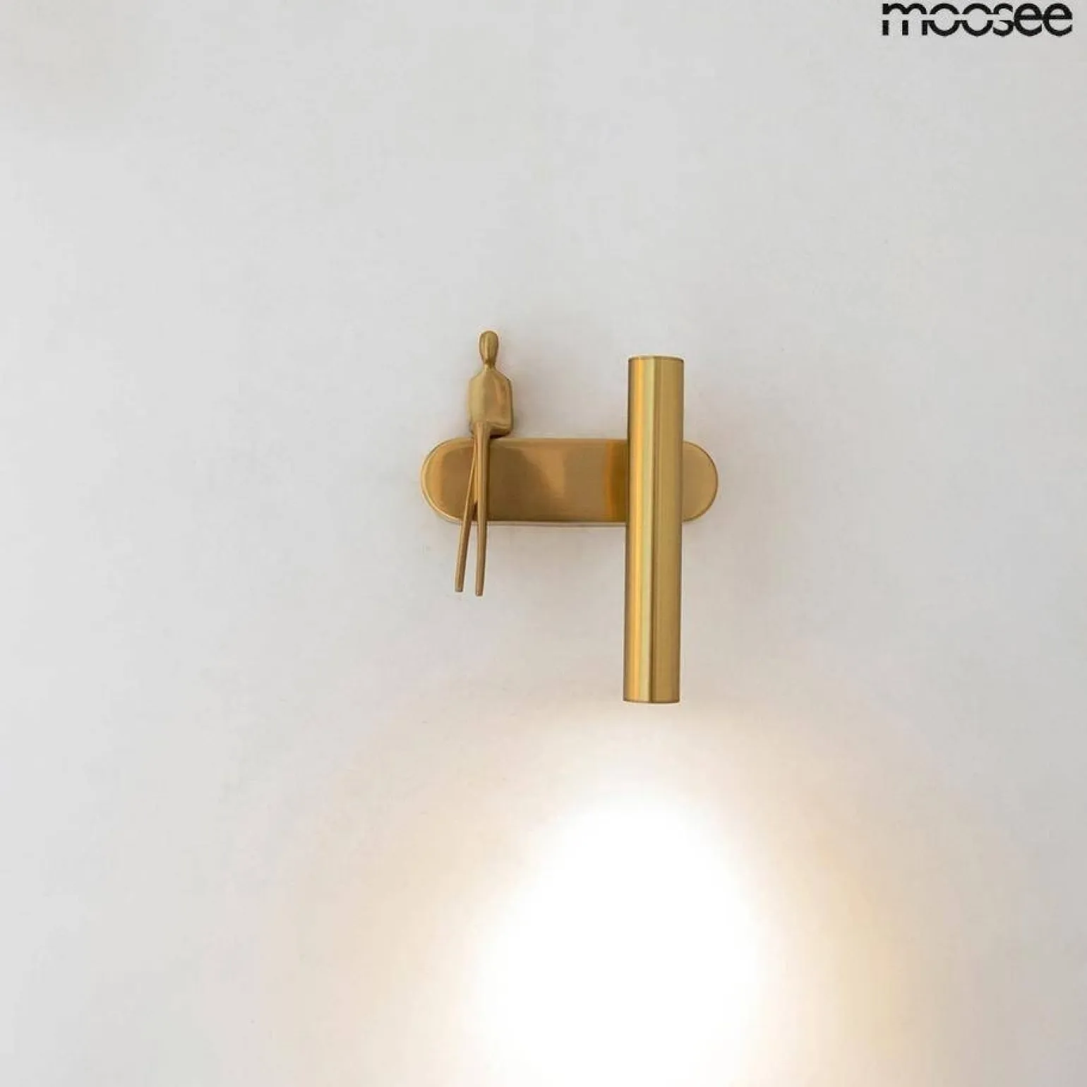 MOOSEE lampa ścienna BOY TUBE R złota (MSE1501100479) - Moosee