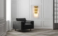 MOOSEE lampa ścienna ESTRO złota (MSE010100266) - Moosee