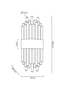 MOOSEE lampa ścienna PORTOFINO złota (MSE010400201) - Moosee