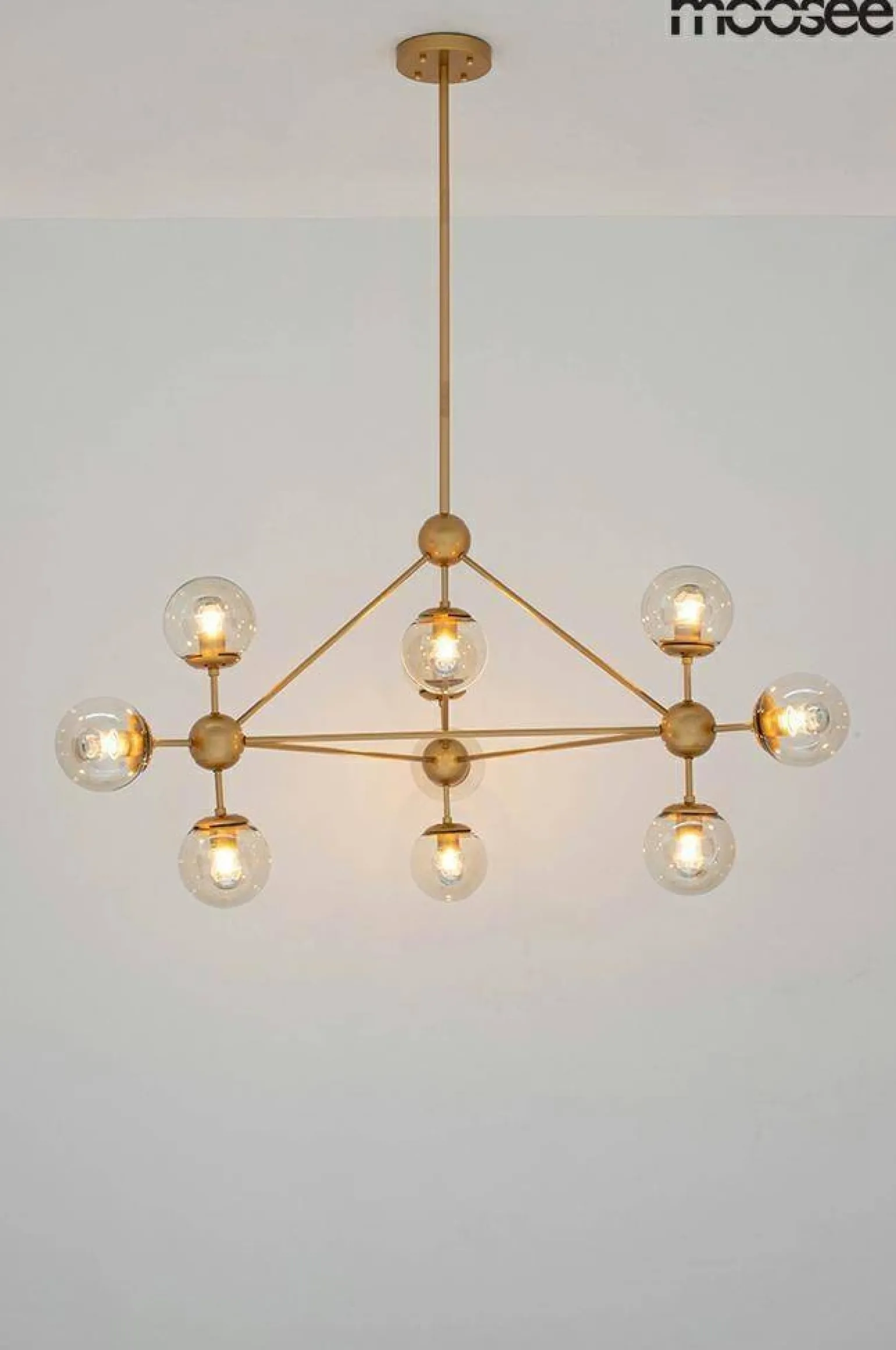 MOOSEE lampa wisząca ASTRIFERO 10 złota / bursztynowa (MSE010100182) - Moosee