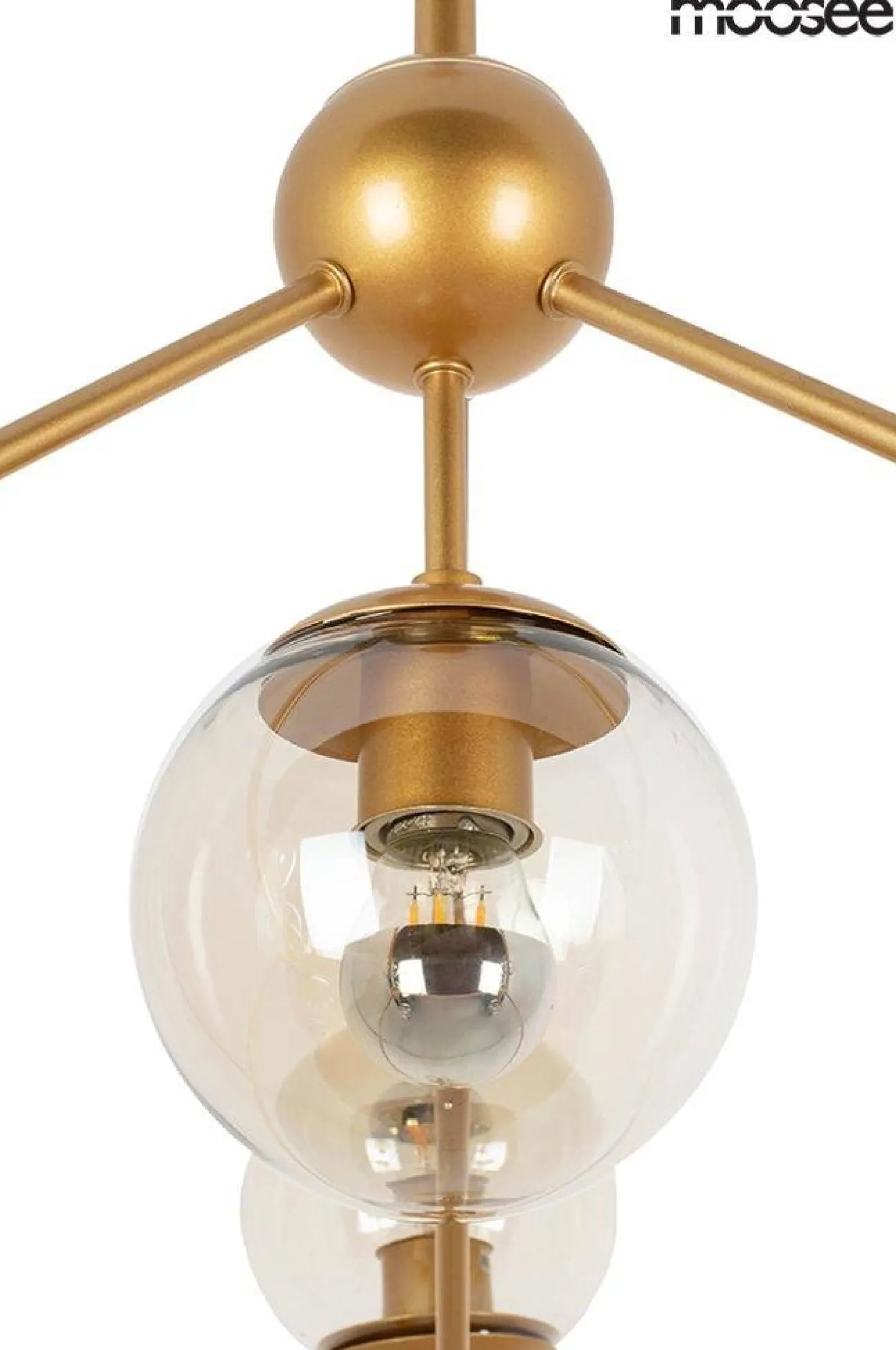 MOOSEE lampa wisząca ASTRIFERO 10 złota / bursztynowa (MSE010100182) - Moosee
