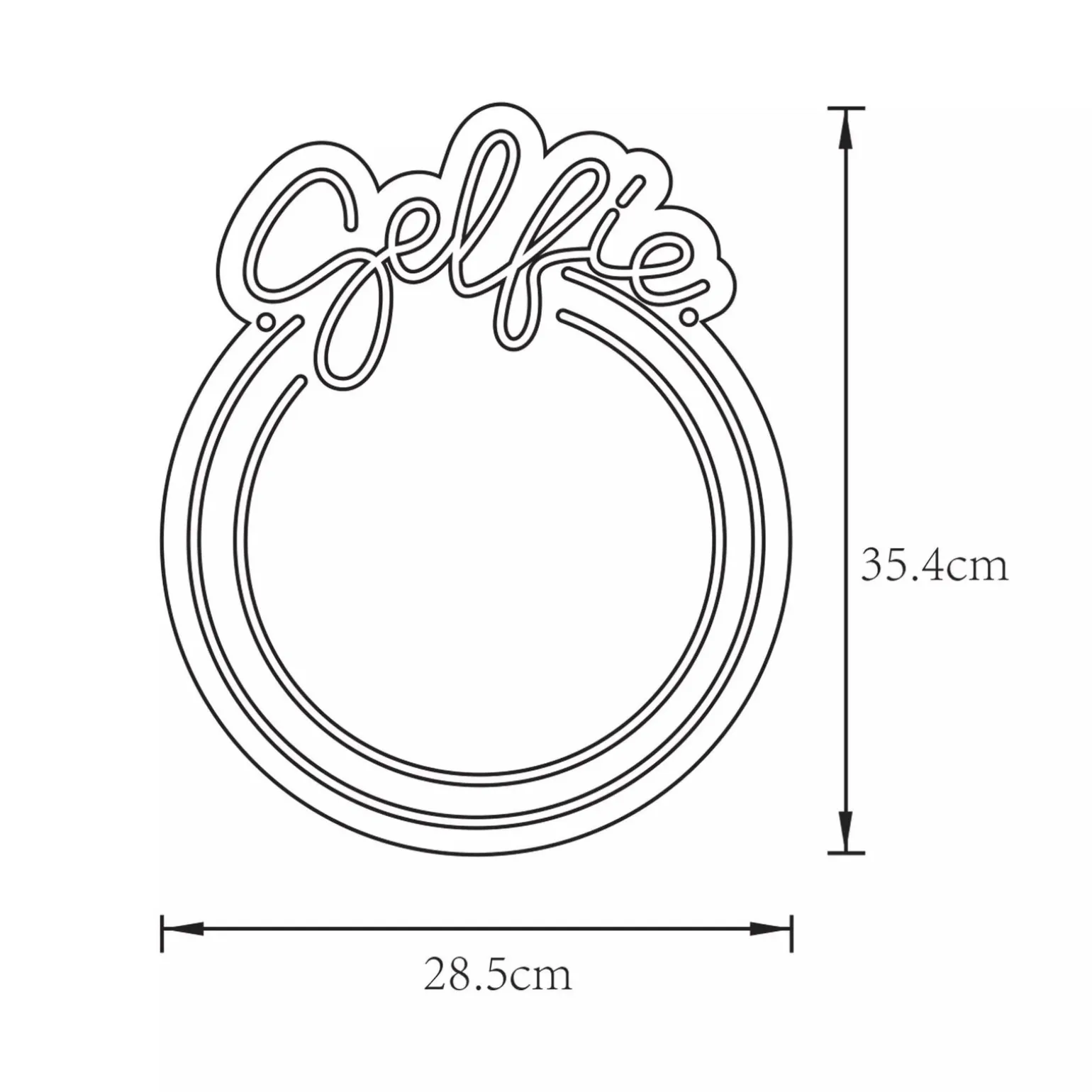 NEON LUSTRO SELFIE LED (FM-MT07) - Zuma Line