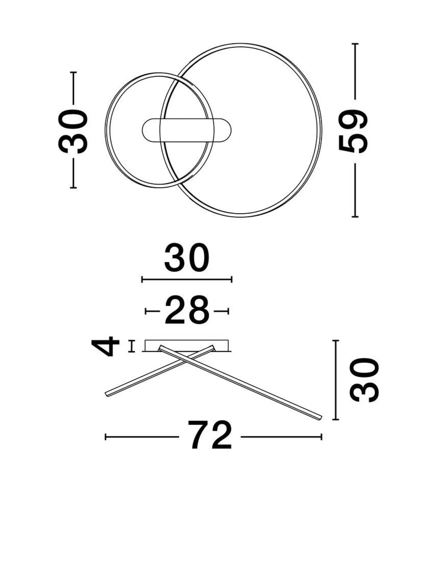 Nowoczesna lampa sufitowa COMARAPA (LE44671) - Luces Exclusivas