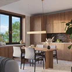 Nowoczesna lampa wisząca do kuchni SPARK złota (SL.1396) - Sollux Lighting