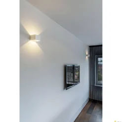 Nowoczesny kinkiet LOGS IN, lampa ścienna, LED, 3000K, kwadratowa, kolor biały, z zasilaczem LED (151321) - SLV