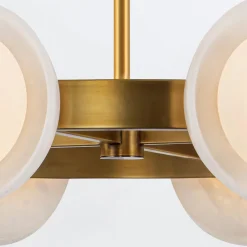 Nowoczesny Żyrandol LED Alonso - Vintage mosiądz (QN-ALONSO8-VBS-AR) - Quintiesse