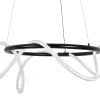 Nowoczesny żyrandol SERPIENTE 60 czarny (MSE1501100395) - Moosee