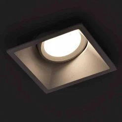 Oczko Sufitowe Podtynkowe Kwadratowe Ruchome 1xGU10 IP20 Biały (MLOS7241) - Milagro